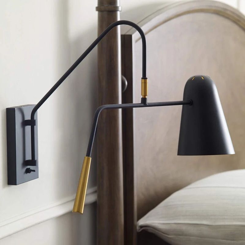 Feiss LED Wandlamp Simon | 1X E27 Max 60W | Midnight Black