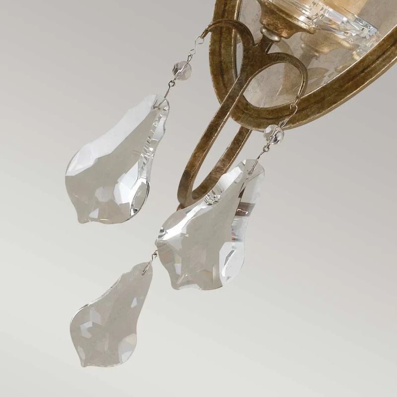 Feiss LED Wandlamp Valentina | 1X E14 Max 60W | Oxidized Bronze