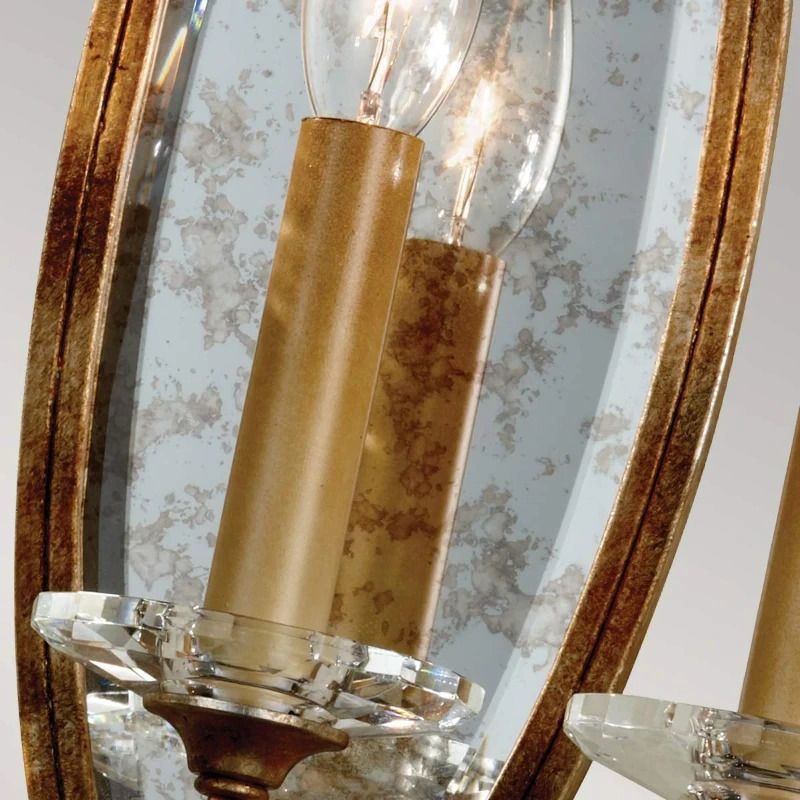 Feiss LED Wandlamp Valentina | 3X E14 Max 60W | Oxidized Bronze