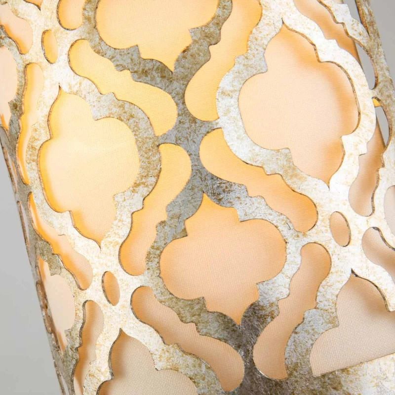 Gilded Nola LED Wandlamp Arabella | 1X E27 Max 60W | Distressed Gold, Ivory Shade