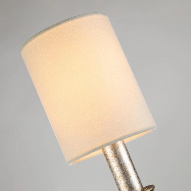 Gilded Nola LED Wandlamp Lemuria | 1X E14 Max 40W | Distressed Gold, Ivory Shade