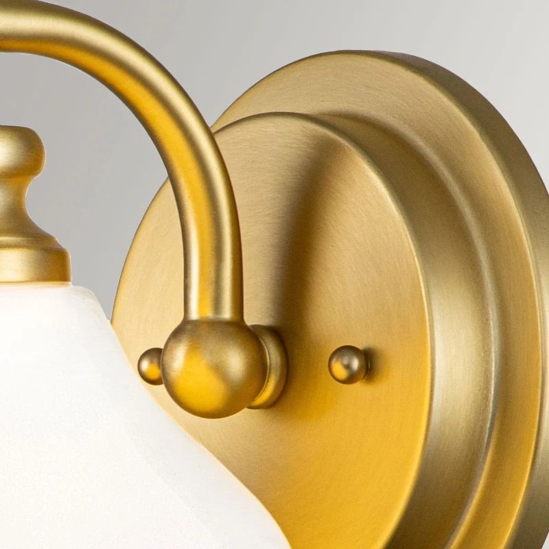 Hinkley LED Badkamerarmatuur Ainsley | 3W 3000K 300Lm 830 | IP44 | Dimbaar | Brushed Brass