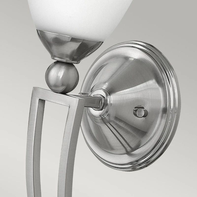 Hinkley LED Wandlamp Bolla | 1X E27 Max 60W | Brushed Nickel
