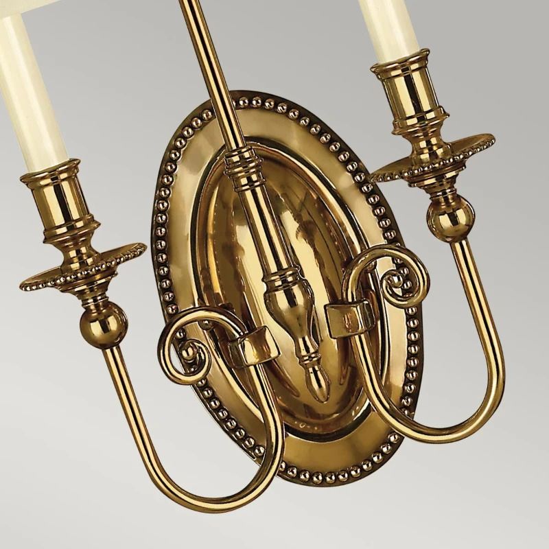 Hinkley LED Wandlamp Cambridge | 2X E14 Max 40W | Burnished Brass