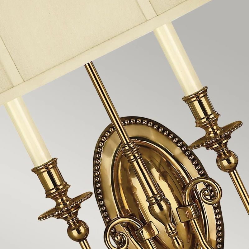 Hinkley LED Wandlamp Cambridge | 2X E14 Max 40W | Burnished Brass