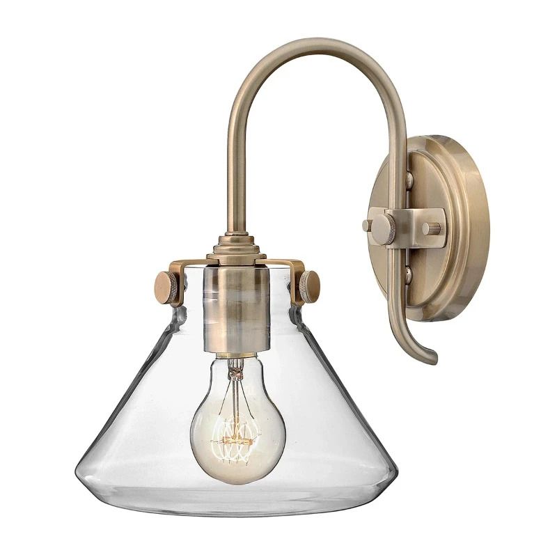 Hinkley LED Wandlamp Congress | 1X E27 Max 60W | Brushed Caramel