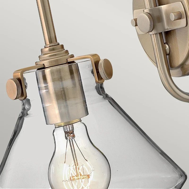 Hinkley LED Wandlamp Congress | 1X E27 Max 60W | Brushed Caramel