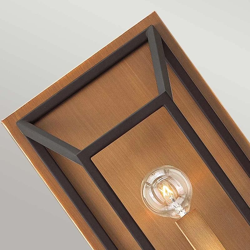 Hinkley LED Wandlamp Fulton | 2X E14 Max 60W | Bronze and Brass