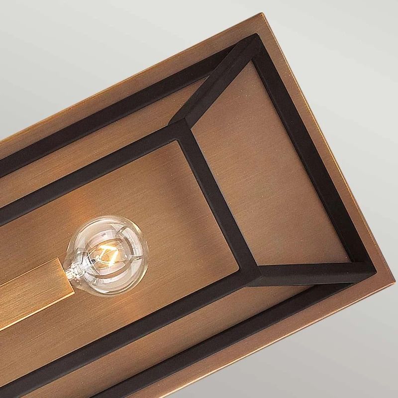 Hinkley LED Wandlamp Fulton | 2X E14 Max 60W | Bronze and Brass