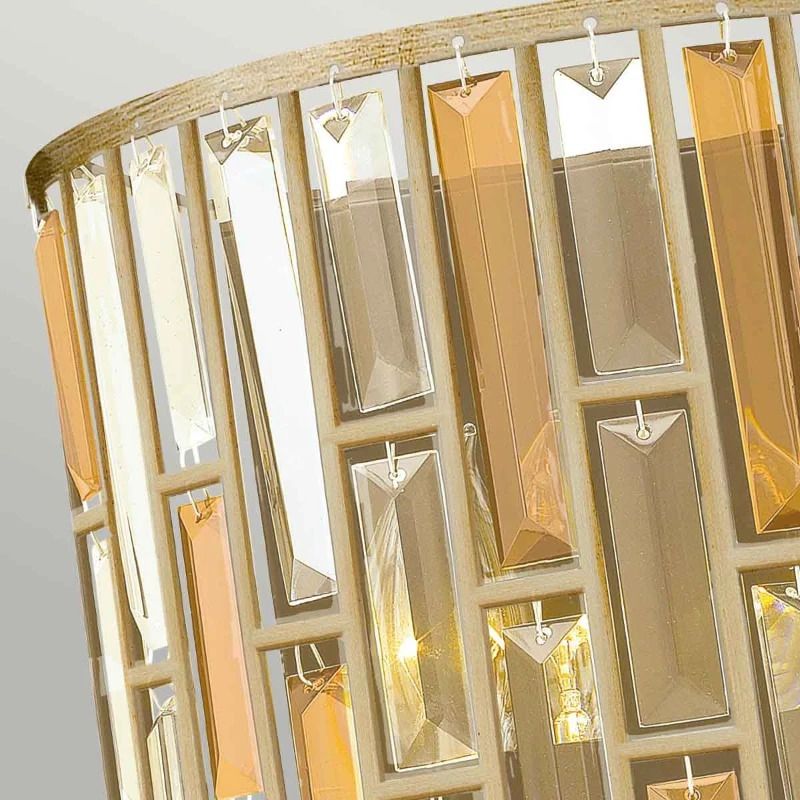 Hinkley LED Wandlamp Gemma | 2X E14 Max 60W | Silver Leaf