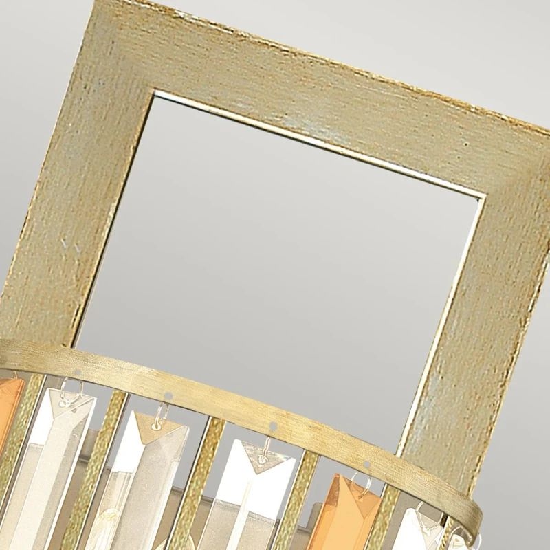 Hinkley LED Wandlamp Gemma | 2X E14 Max 60W | Silver Leaf