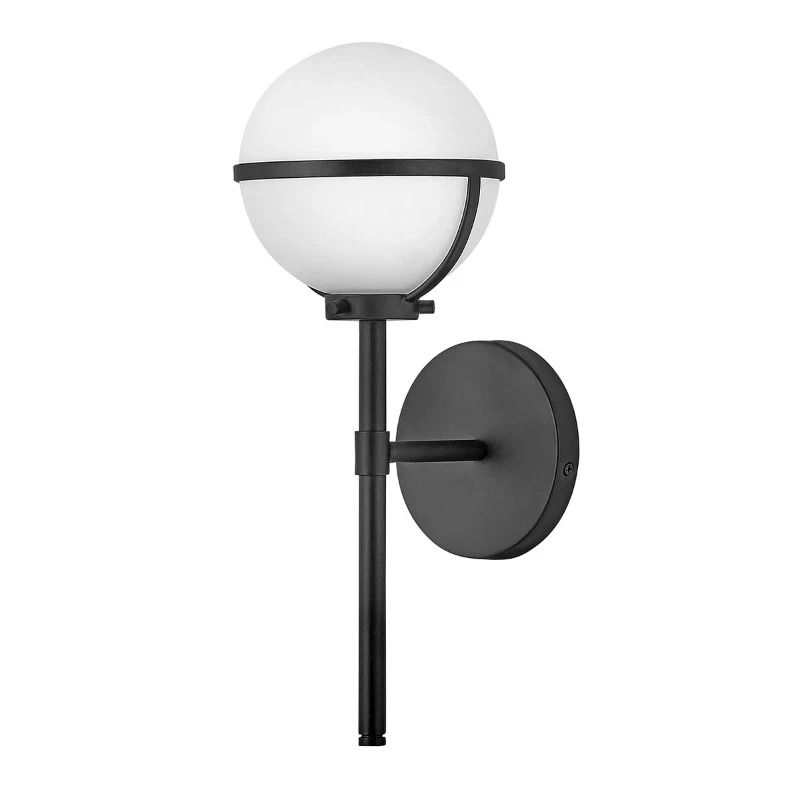 Hinkley LED Badkamerarmatuur Hollis | 1X E14 Max 40W | IP44 | Black