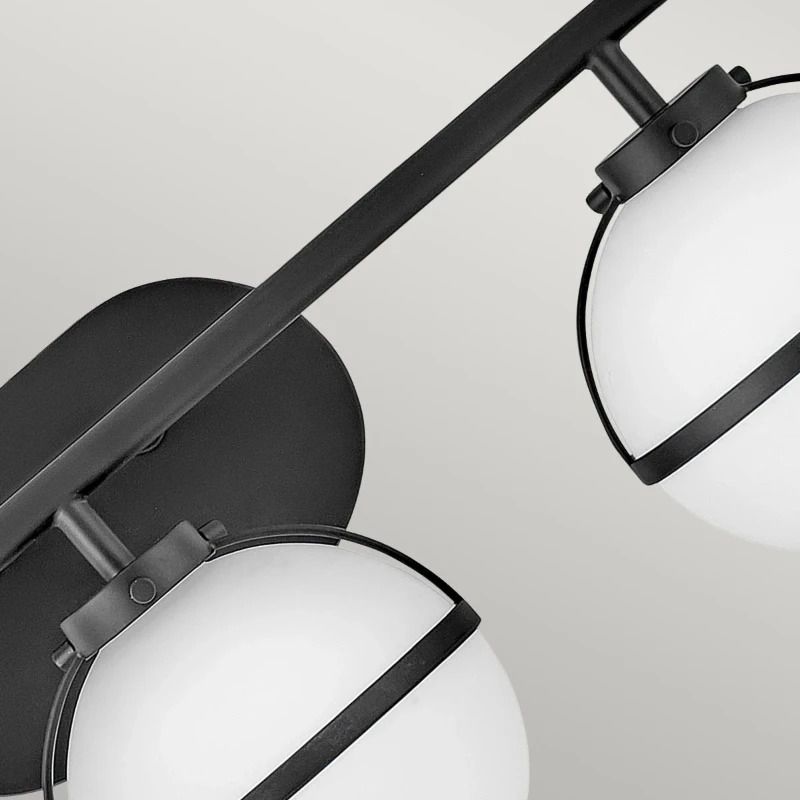 Hinkley LED Badkamerarmatuur Hollis | 3X E14 Max 40W | IP44 | Black