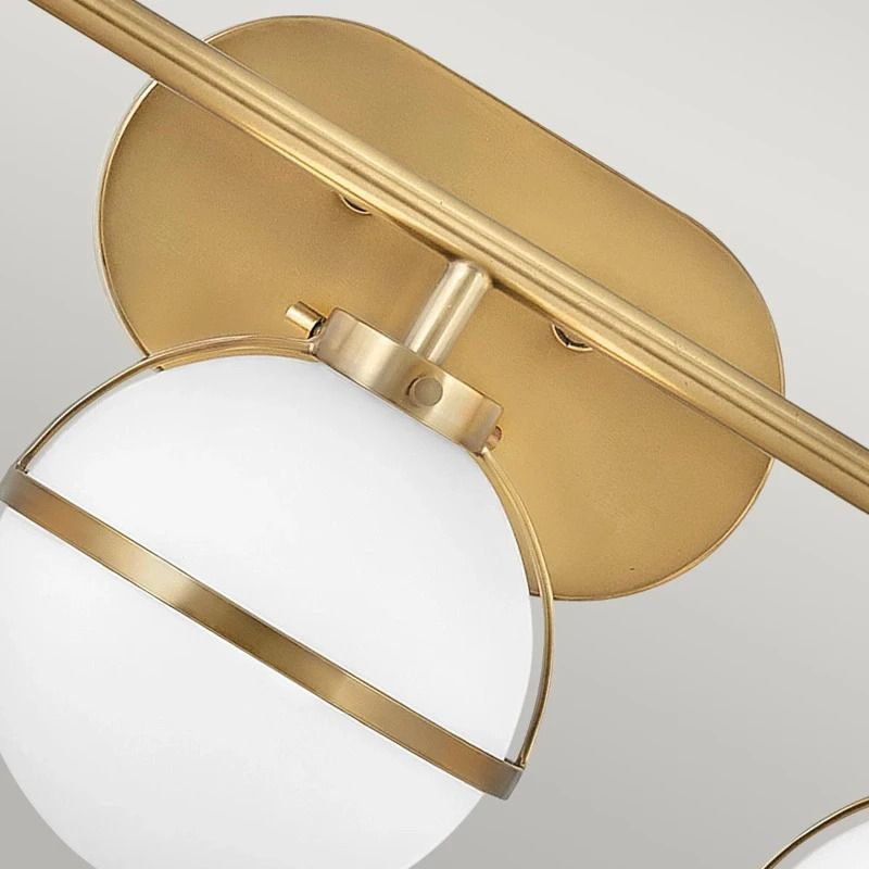 Hinkley LED Badkamerarmatuur Hollis | 3X E14 Max 40W | IP44 | Heritage Brass