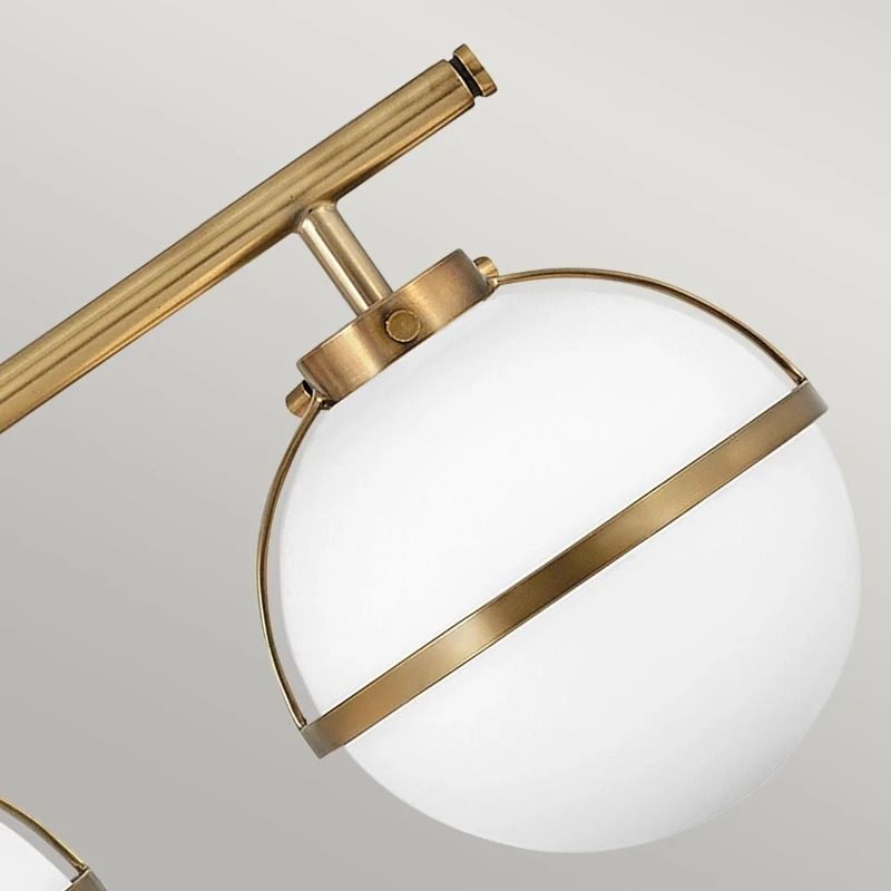 Hinkley LED Badkamerarmatuur Hollis | 3X E14 Max 40W | IP44 | Heritage Brass