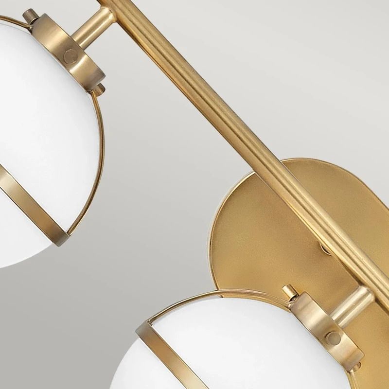 Hinkley LED Badkamerarmatuur Hollis | 3X E14 Max 40W | IP44 | Heritage Brass