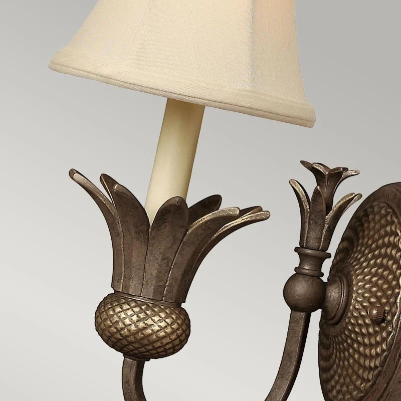 Hinkley LED Wandlamp Plantation | 1X E14 Max 40W | Pearl Bronze