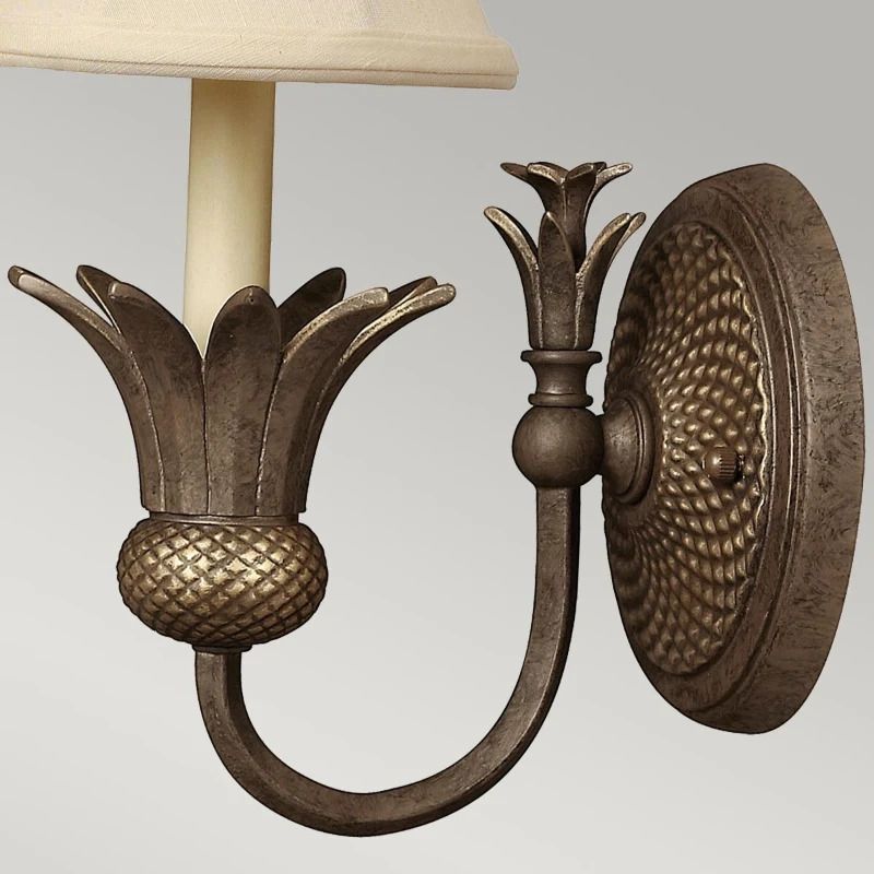 Hinkley LED Wandlamp Plantation | 1X E14 Max 40W | Pearl Bronze