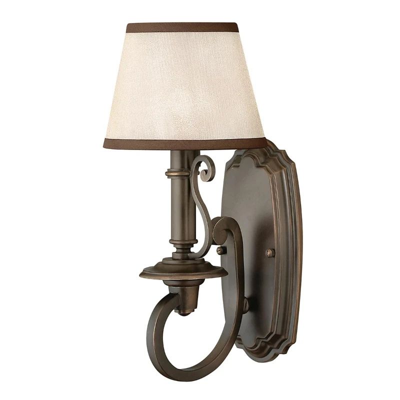 Hinkley LED Wandlamp Plymouth | 1X E14 Max 40W | Olde Bronze