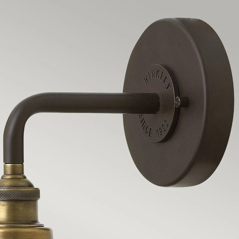 Hinkley LED Wandlamp Rigby | 1X E27 Max 60W | Buckeye Bronze and Brass