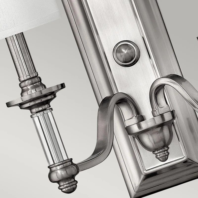 Hinkley LED Wandlamp Sussex | 2X E14 Max 40W | Brushed Nickel