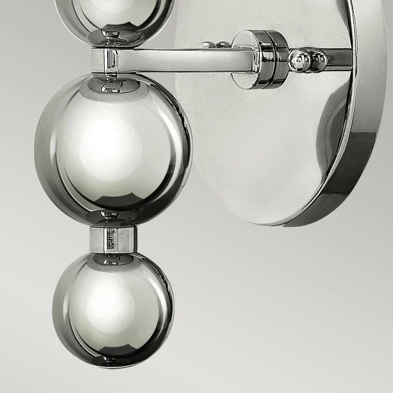Hinkley LED Wandlamp Zelda | 1X E27 Max 60W | Polished Nickel