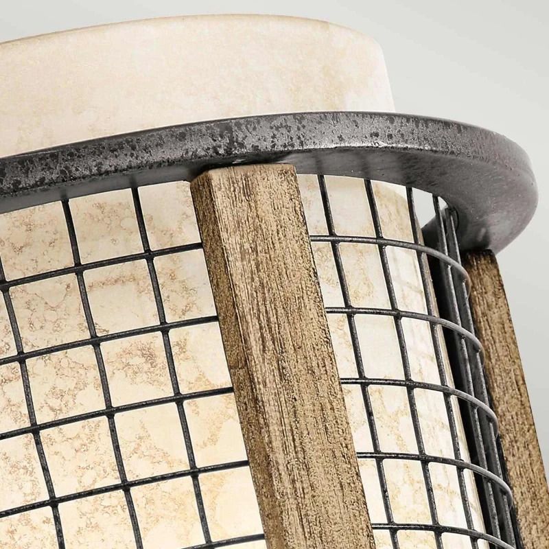 Kichler LED Wandlamp Ahrendale | 1X E14 Max 40W | Anvil Iron