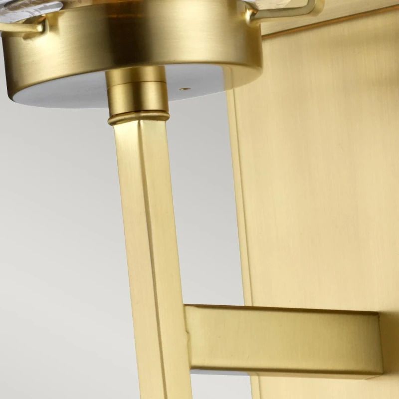 Kichler LED Badkamerarmatuur Alton | 1X E27 Max 40W | IP44 | Brushed Brass