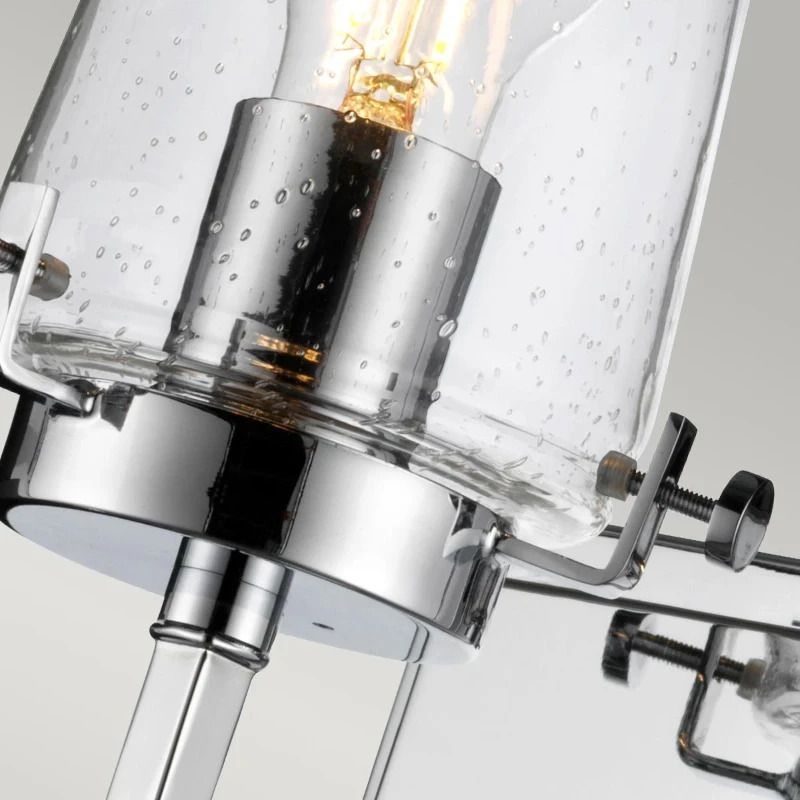Kichler LED Badkamerarmatuur Alton | 1X E27 Max 40W | IP44 | Chrome