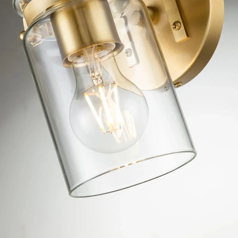 Kichler LED Wandlamp Brinley | 1X E27 Max 60W | Brushed Brass