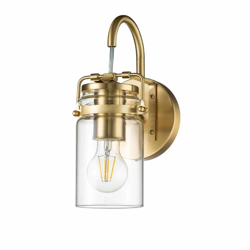 Kichler LED Wandlamp Brinley | 1X E27 Max 60W | Brushed Brass