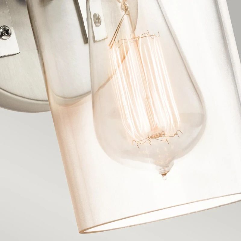 Kichler LED Wandlamp Brinley | 1X E27 Max 60W | Brushed Nickel