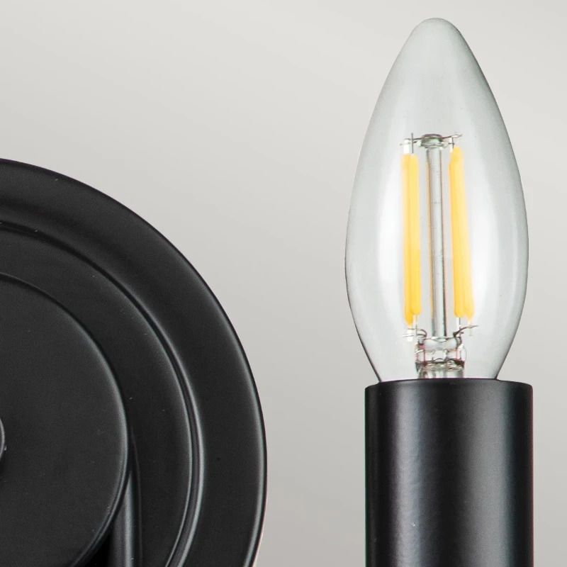 Kichler LED Wandlamp Capitol Hill | 2X E14 Max 40W | Black