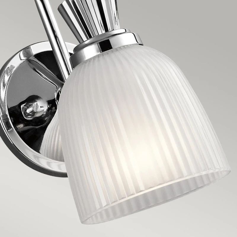Kichler LED Badkamerarmatuur Cora | 3W 3000K 300Lm 830 | IP44 | Dimbaar | Polished Chrome