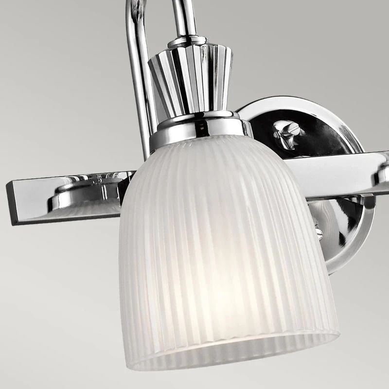 Kichler LED Badkamerarmatuur Cora | 3W 3000K 300Lm 830 | IP44 | Dimbaar | Polished Chrome