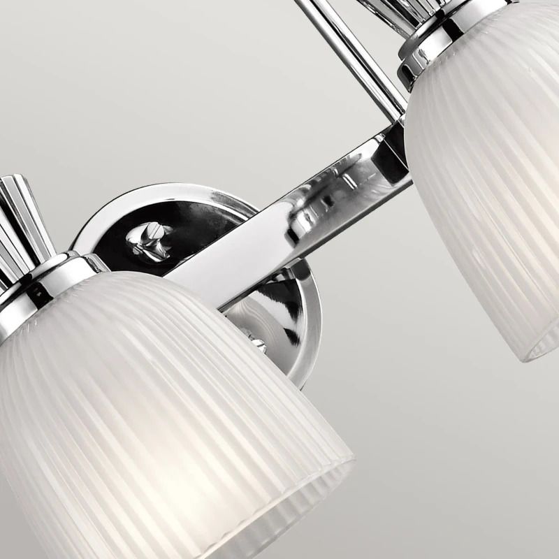 Kichler LED Badkamerarmatuur Cora | 3W 3000K 300Lm 830 | IP44 | Dimbaar | Polished Chrome