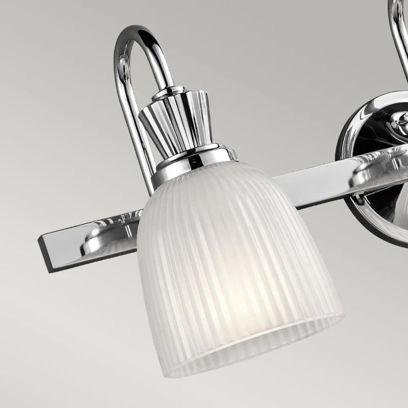 Kichler LED Badkamerarmatuur Cora | 3W 3000K 300Lm 830 | IP44 | Dimbaar | Polished Chrome