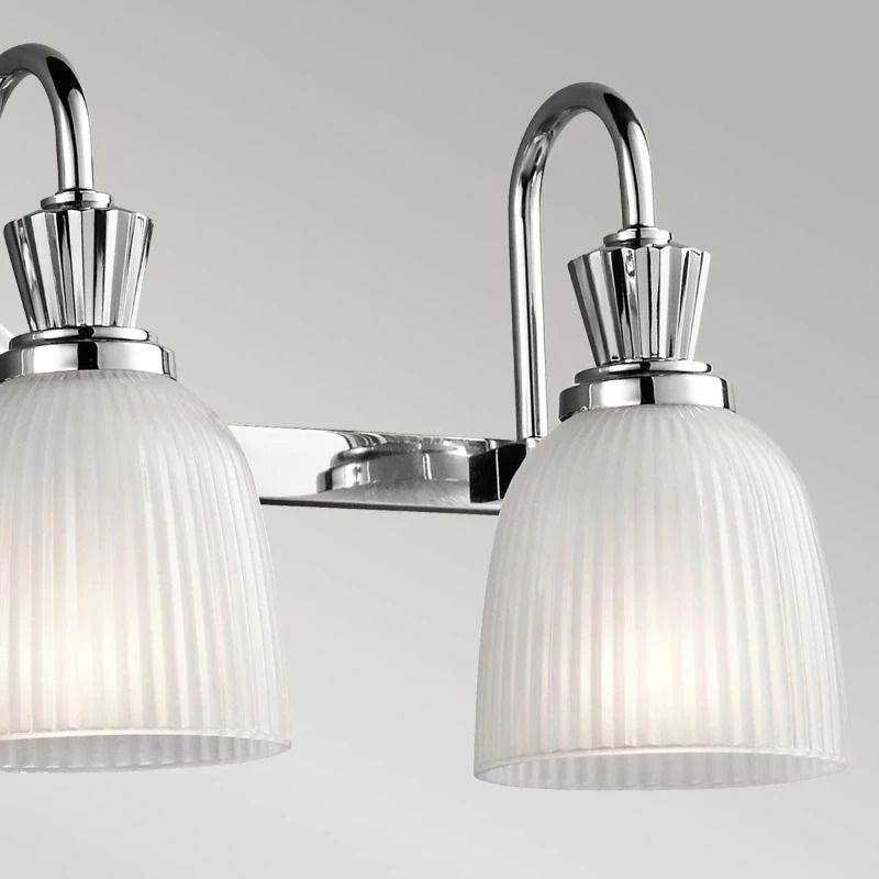 Kichler LED Badkamerarmatuur Cora | 3W 3000K 300Lm 830 | IP44 | Dimbaar | Polished Chrome