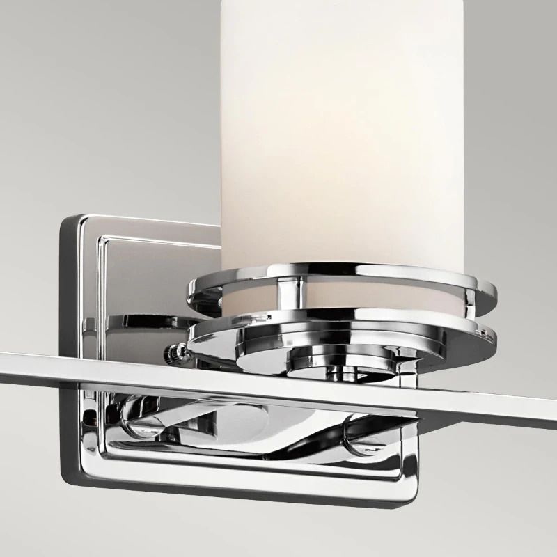 Kichler LED Badkamerarmatuur Hendrik | 3W 3000K 300Lm 830 | IP44 | Dimbaar | Polished Chrome