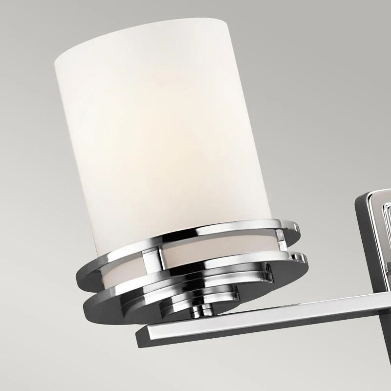 Kichler LED Badkamerarmatuur Hendrik | 3W 3000K 300Lm 830 | IP44 | Dimbaar | Polished Chrome