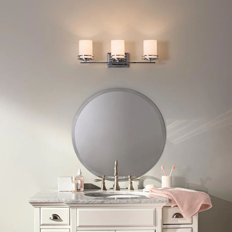 Kichler LED Badkamerarmatuur Hendrik | 3W 3000K 300Lm 830 | IP44 | Dimbaar | Polished Chrome