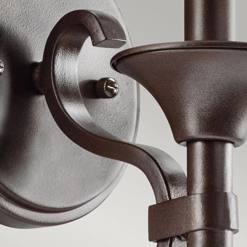 Kichler LED Wandlamp Lacey | 1X E14 Max 40W | Mission Bronze