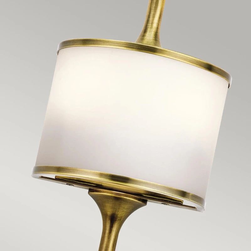 Kichler LED Wandlamp Mona | 3W 3000K 300Lm 830 | IP44 | Dimbaar | Natural Brass