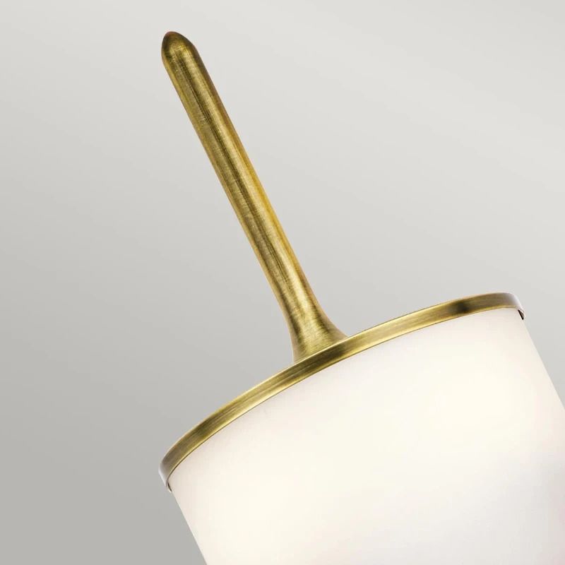Kichler LED Wandlamp Mona | 3W 3000K 300Lm 830 | IP44 | Dimbaar | Natural Brass