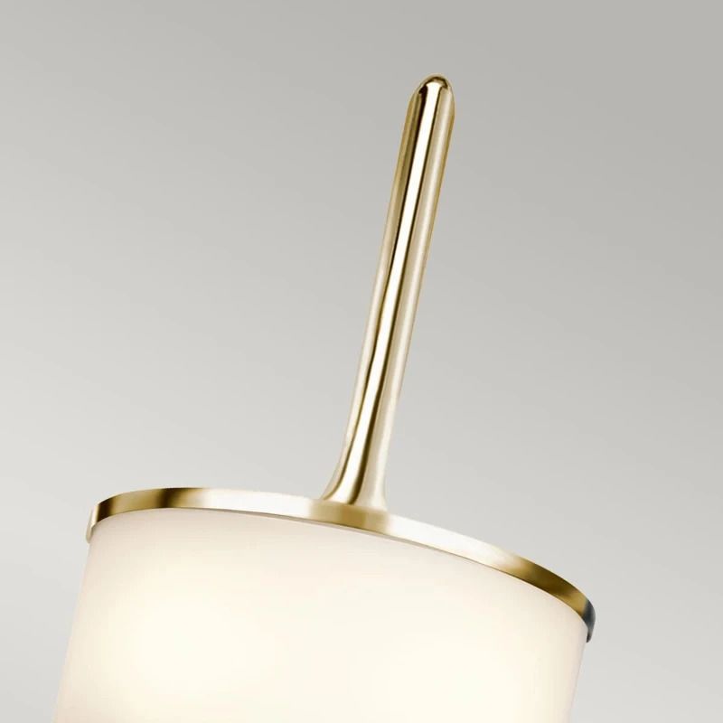 Kichler LED Wandlamp Mona | 3W 3000K 300Lm 830 | IP44 | Dimbaar | Polished Brass