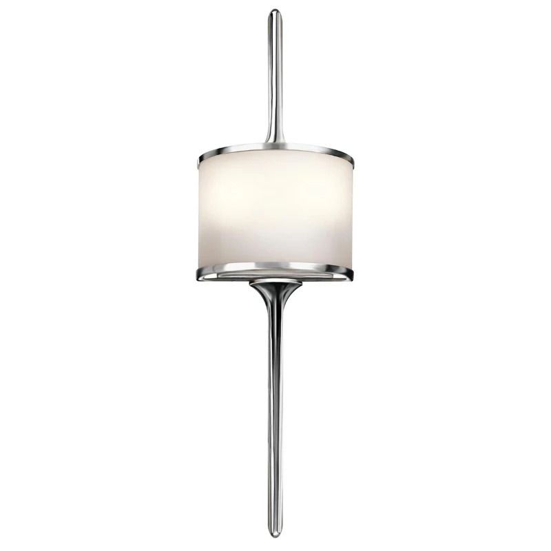 Kichler LED Wandlamp Mona | 3W 3000K 300Lm 830 | IP44 | Dimbaar | Polished Chrome