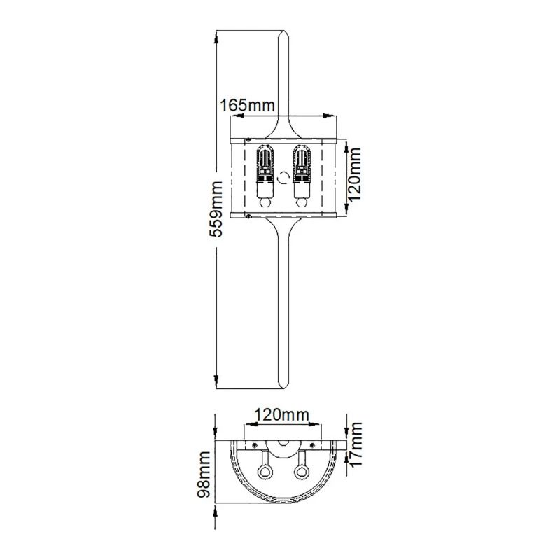 Kichler LED Wandlamp Mona | 3W 3000K 300Lm 830 | IP44 | Dimbaar | Polished Chrome