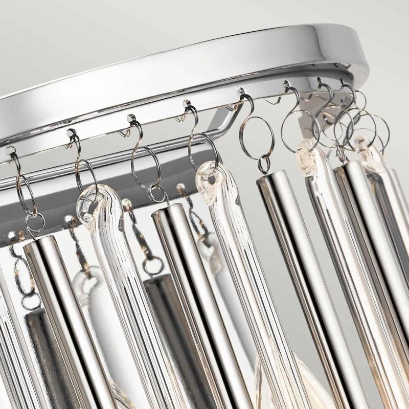 Kichler LED Wandlamp Piper | 2X E14 Max 60W | Polished Chrome