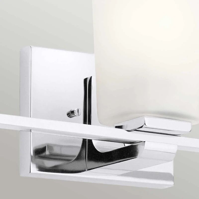Kichler LED Wandlamp Roehm | 3W 3000K 300Lm 830 | IP44 | Dimbaar | Polished Chrome