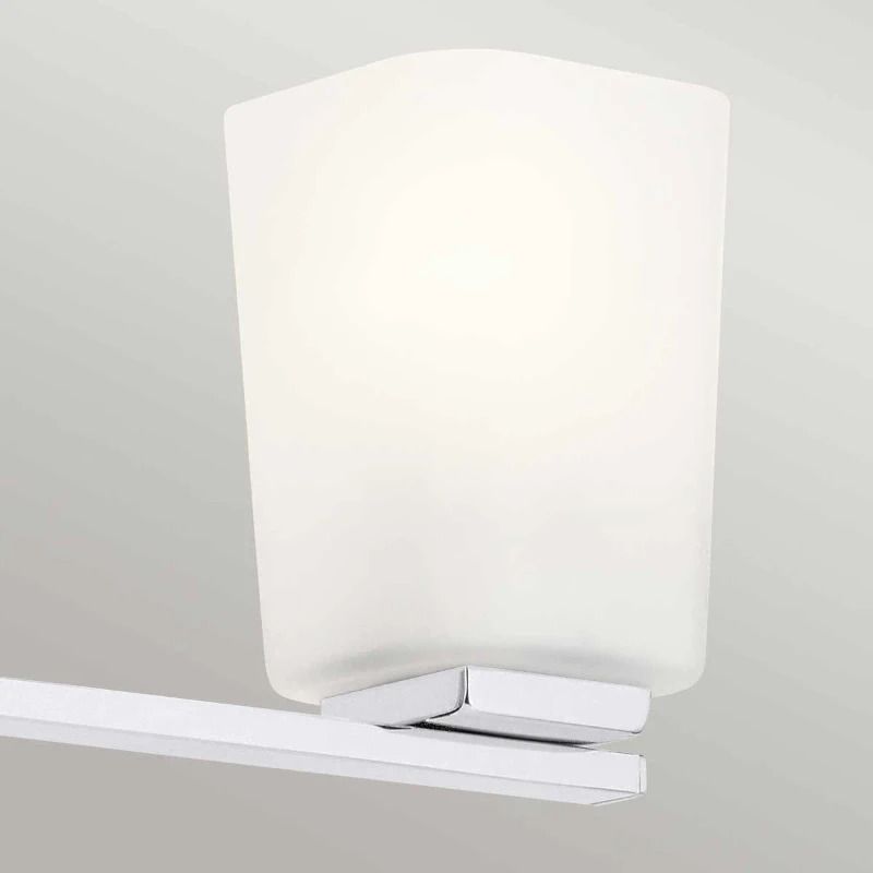 Kichler LED Wandlamp Roehm | 3W 3000K 300Lm 830 | IP44 | Dimbaar | Polished Chrome